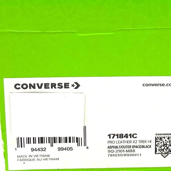 💖MEGA SALE💖Converse Pro Leather X2 Trek Blue Black High Top Mens 171841C - Picture 9 of 10